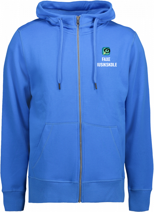 ID - Faxe Musikskole Hoodie W. Zip Men - Azur